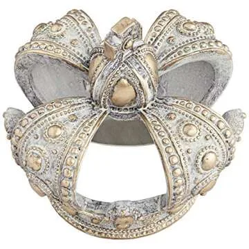 Kensington Hill Antique White Wash 6 3/4" High Crown Sculpture