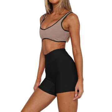 LASLULU Womens Sports Bra Medium High Support Sexy Backless Yoga Padded Bras Workout Crop Top for Te...