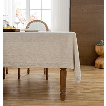 Elegant Linen Tablecloth for Dining and Events 55" x 55"