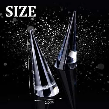 Jetec Acrylic Ring Holder Set - Stylish Jewelry Display