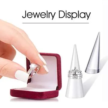 Jetec Acrylic Ring Holder Set - Stylish Jewelry Display