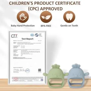 Socub Silicone Teething Mitten for Babies 3-12 Months