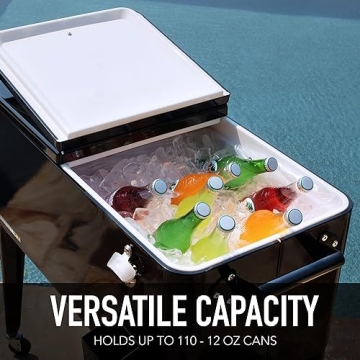 Permasteel 80-Qt Retro Outdoor Rolling Cooler