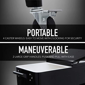 Permasteel 80-Qt Retro Outdoor Rolling Cooler