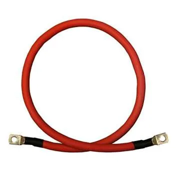 4/0 AWG Gauge Red + Black Pure Copper Battery Inverter Cables Solar, RV, Car, Boat 12 in 3/8 + 5/16 in Lugs
