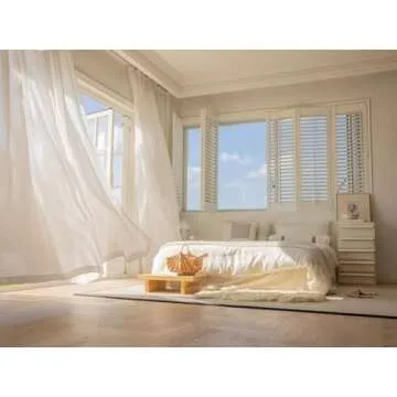 Central Park White Pinch Pleated Sheer Curtain Panels Linen Textured Window Treatment Drape Farmhous...