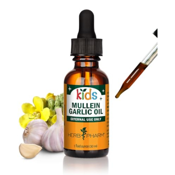 Herb Pharm Kids Mullein and Garlic Oil for Natural Ear Health