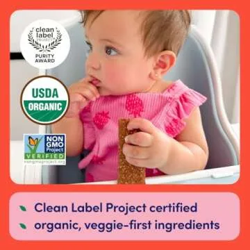 Cerebelly Toddler Snack Bars | Organic Strawberry Beet Smart Bars | Healthy Snack Bars for Kids | 16 Brain-supporting Nutrients, Gluten Free, Nut Free, No Added Sugar | Pack of 30
