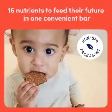 Cerebelly Toddler Snack Bars | Organic Strawberry Beet Smart Bars | Healthy Snack Bars for Kids | 16 Brain-supporting Nutrients, Gluten Free, Nut Free, No Added Sugar | Pack of 30