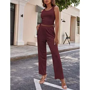 Ekouaer Women's 3 Piece Knit Lounge Set – Cozy and Stylish Pajama Set