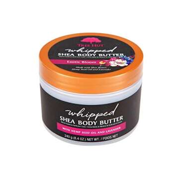 Tree Hut Exotic Bloom Whipped Body Butter 8.4 oz - Luxurious Hydration for All Skin Types