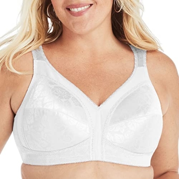 PLAYTEX Womens 18 Hour Comfort-strap Wireless Bra, Full-coverage With 4-way Trusupport, Single & 2-p...
