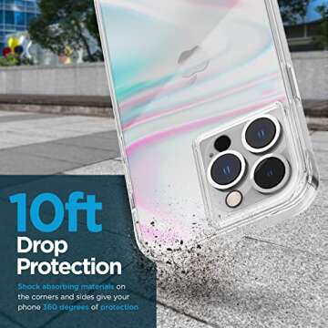 Case-Mate Soap Bubble iPhone 14 Pro Max Case [10ft Drop Protection] [Wireless Charging Compatible] L...