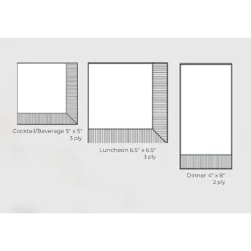 IHR Cocktail Napkins - 3-Ply Party Napkin Pack, 20-Count