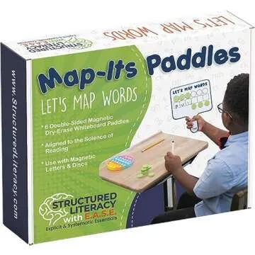 6 Word Mapping Paddles for Phonemic Awareness and Reading Skills