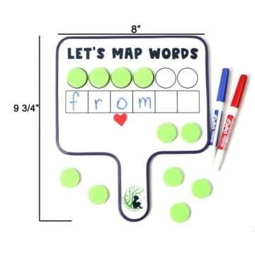 6 Word Mapping Paddles for Phonemic Awareness and Reading Skills
