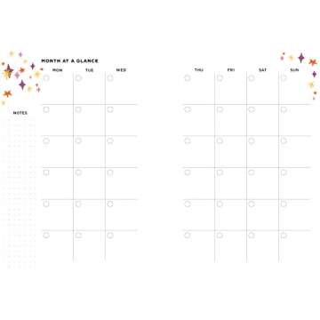 52 Lists Planner Undated 12-month Monthly/Weekly Spiralbound Planner with Pocket s (Black Floral): Includes Prompts for Well-Being, Reflection, Personal Growth, and Daily Gratitude