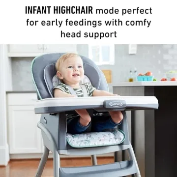 Graco® Table2Table LX 6-in-1 Highchair, Arrows with Infant Head Support & One-Hand Removable Tray