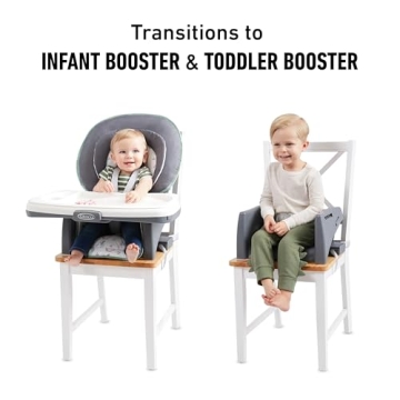 Graco® Table2Table LX 6-in-1 Highchair, Arrows with Infant Head Support & One-Hand Removable Tray