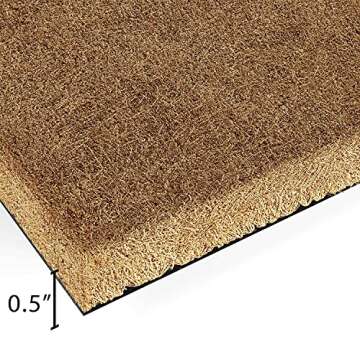 Custom Coconut Coir Doormat with English Bulldog, Personalized Doormat, Bulldog Welcome Mat, Housewarming Gift, Last Name Door Mat, Closing Gift, Pet Lover Entryway Rug 1169