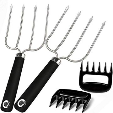 Turkey Lifting Forks, Meat Claws | Strong & Ultra-Sharp Kitchen Essentials for BBQ & Thanksgiving