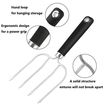 Strong Stainless Steel Turkey Lifting Forks and Meat Claws