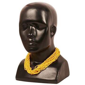 Touchstone New Indian Bollywood Desire Exclusively Handcrafted Twisted Charming Look Exclusive Gorgeous Yellow Color 20 Strands Fresh Fashion Exclusive Designer Jewelry Necklace for Women.