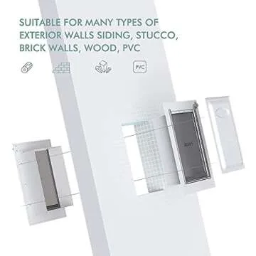 Durable Baboni Pet Door for Small Dogs and Cats