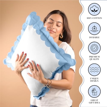 Boho Throw Pillow Covers 18x18 Set of 2 Stylish Decor