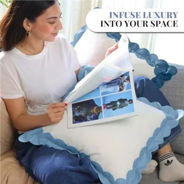 Boho Throw Pillow Covers 18x18 Set of 2 Stylish Decor