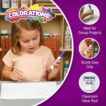 Colorations Washable Marker Stampers for Kids - 44 Count