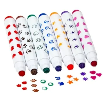 Colorations Washable Marker Stampers for Kids - 44 Count