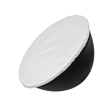 Fotoconic 7" to 11" Soft White Diffuser Sock for Standard Reflector/Sparkler Reflectors [2-Pack]
