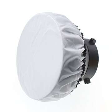 Fotoconic 7" to 11" Soft White Diffuser Sock for Standard Reflector/Sparkler Reflectors [2-Pack]