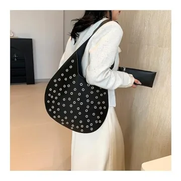 Trendy OANTGM Vegan Leather Tote Bag for Women