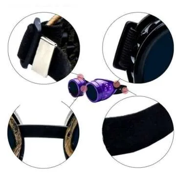 Buy AOBOR Vintage Steampunk Goggles with Adjustable Strap