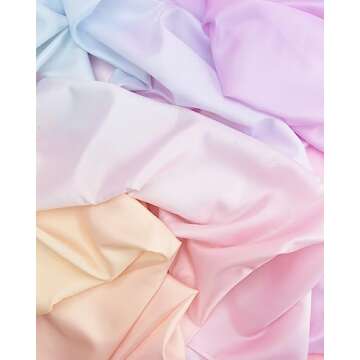 xo, Fetti Pastel Gradient Washable Tablecloth - 9 ft | Perfect for Parties