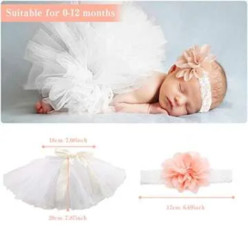 Charming 4 PCS Newborn Photography Props for Girls