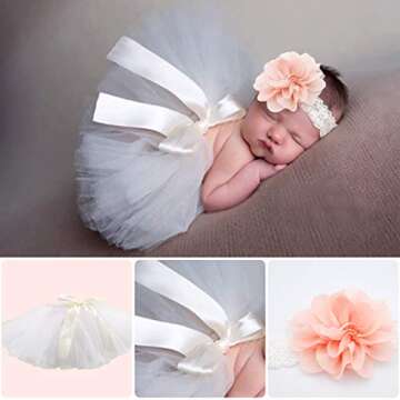 Charming 4 PCS Newborn Photography Props for Girls