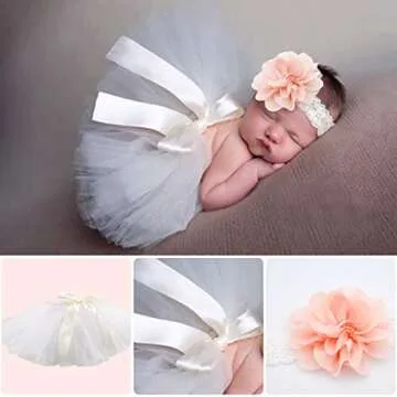 Charming 4 PCS Newborn Photography Props for Girls