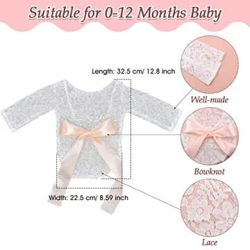Charming 4 PCS Newborn Photography Props for Girls