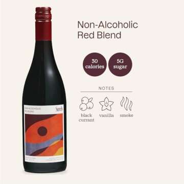Surely Non Alcoholic Wine, Red Blend, Alcohol-Removed Red Wine, 5g Sugar, 30 Calories, De-alcoholize...