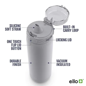 Ello Cooper 22oz Leak-Proof Stainless Steel Water Bottle