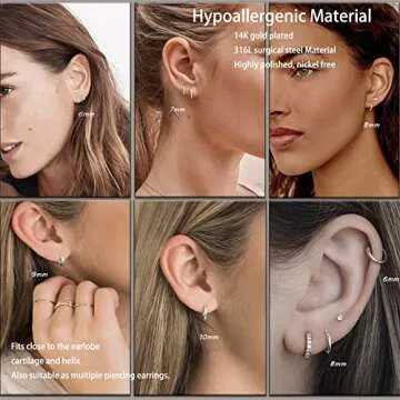 Stylish Small Silver Hoop Earrings for Comfort