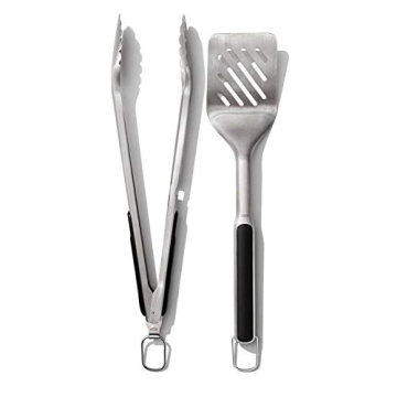 OXO Good Grips Grilling Tools Set - Tongs & Turner, Black
