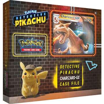 Pokemon TCG: Detective Pikachu Charizard-Gx Case File, Multicolor