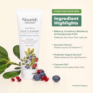 Nourish Organic Anti-Aging Face Wash with Aloe Vera