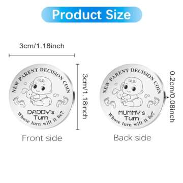 Gifts for New Parents Decision Coin Pocket Hug Funny Gifts Pregnancy Newborn Gifts New Dad Gifts for...