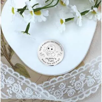 Gifts for New Parents Decision Coin Pocket Hug Funny Gifts Pregnancy Newborn Gifts New Dad Gifts for New Mom to Be Gifts for Baby Boy Halloween Thanksgiving Christmas New Year Valentines Day Wedding