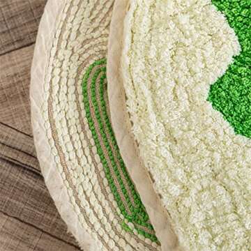 Green Crocodile Shaped Rug Cute Faux Animal Print Bathroom Rug Bath Mat Bath Carpet Shower Rug for Home Decor Bathroom Tub Floor Water Absorption Non-Slip Small Carpet Door Mat Playmat 15.7x29.5in